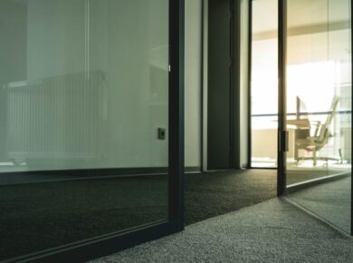 instalação de portas de vidro