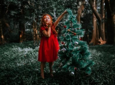 O que vestir em meninas para a ceia de Natal