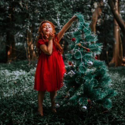 O que vestir em meninas para a ceia de Natal